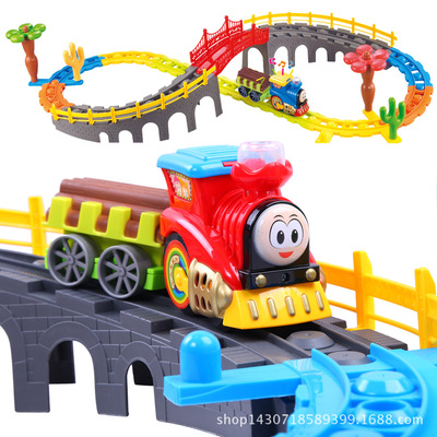 托马斯电动轨道小火车儿童益智玩具儿童轨道火车模型组合套装正品