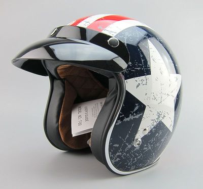 包邮正品TORC美国队长复古盔摩托车半盔哈雷头盔送泡泡镜片送手套