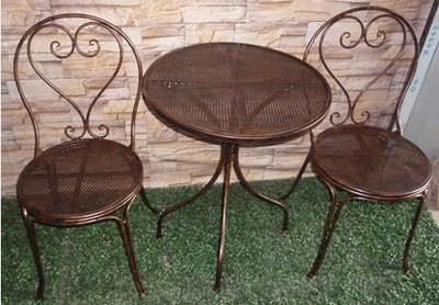 铁艺桌椅组合三件套 广场户外阳台庭院花园休闲桌椅桌子椅子
