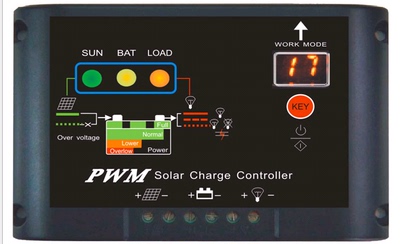 太阳能控制器12V24V20Aa  太阳能电池板 数显模式 路灯控制器