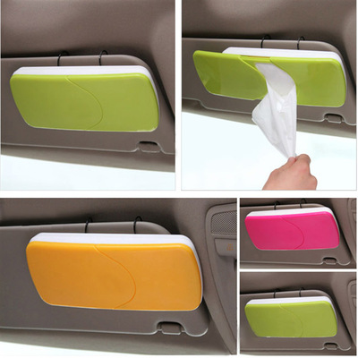 创意汽车用纸巾盒创意车载车内遮阳板天窗挂式可抽式纸巾盒纸巾抽
