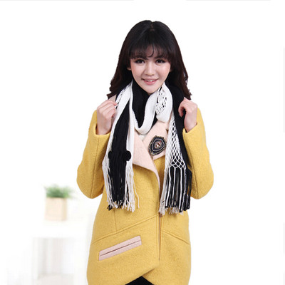 毛线围巾女冬季针织女士韩国女学生 围巾披肩两用加厚秋冬天围脖