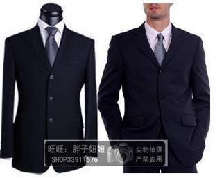 2015男士正装西服 商务西服 西装工装套装 工作服职业西装 藏青色
