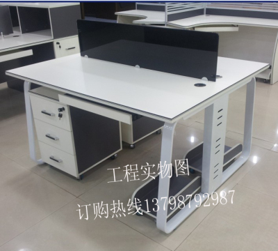 广东深圳东莞办公家具办公桌 时尚现代 四人组合位办公台 钢木台
