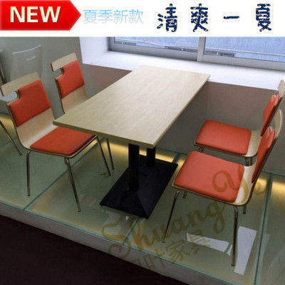 餐饮家具系列KFC桌椅 西餐厅家具不锈钢小圆凳 奶茶点甜品店卡座
