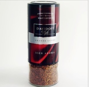 迪拜直邮德国咖啡 DAVIDOFF大卫杜夫意式香浓速溶纯黑咖啡100g