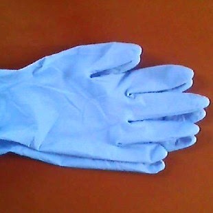 丽晶钢 塑钢泥施工专用一次性乳胶手套 乳胶手套