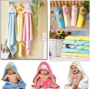 正品特价 纯棉卡通儿童浴巾 毛巾料浴衣 抱被披风 斗篷浴袍GF-265