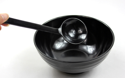 高档A5仿瓷餐具 超大深汤面碗 日式黑白色加厚粥碗8寸 直销 B614