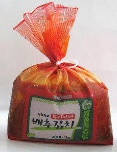 正宗韩国富爸爸泡菜 韩国辣白菜/萝卜块泡菜 手工泡菜 1kg 送冰袋