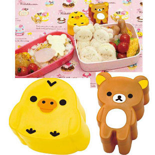 轻松熊rilakkuma 懒懒熊 DIY烘焙模具 饭团 寿司 面包饼干模具