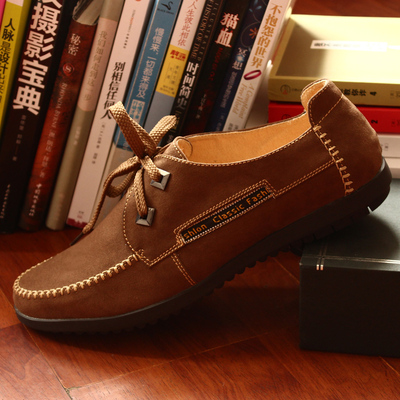 夏季男士老北京布鞋 商务休闲透气英伦韩版潮流低帮系带驾车鞋子