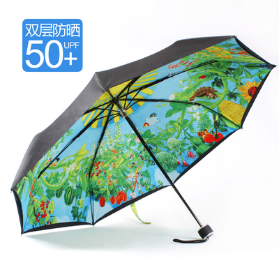 宫崎骏龙猫伞吉卜力遮阳晴雨伞超强防晒紫外线太阳伞50+日本包邮