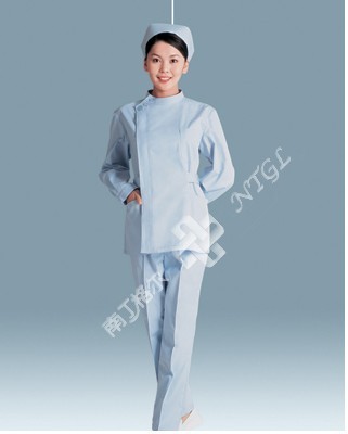 南丁格尔长袖冬装医生服护士服牙科口腔科浅蓝分体套装 护士裤