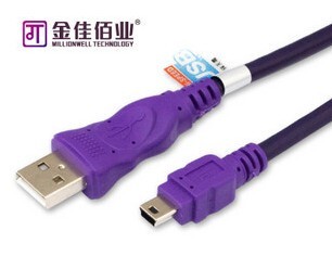 金佳佰业 USB2.0T型线 mini usb线 MP3手机相机数据线 1.5米 正品