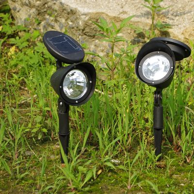3LED太阳能射灯 太阳能灯 太阳能草坪灯 庭院灯花园灯黑色塑料款