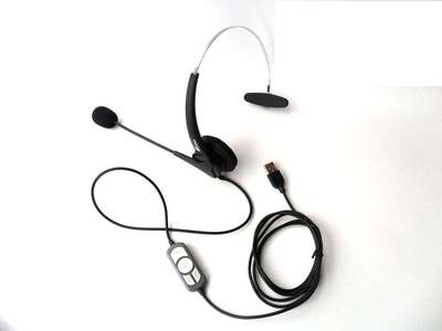 USB插头话务耳机电话耳麦呼叫中心耳机普通电话机耳机语音耳麦