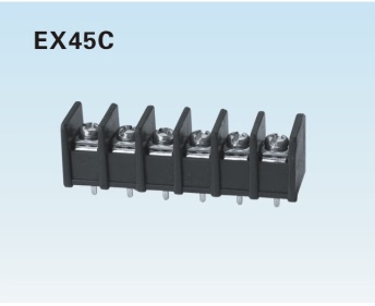 KF45接线端子DG45栅栏式 9.5mm间距 绿黑 厂家直销 伊讯 PCBEX45