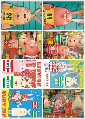 日本动画越狱兔监狱兔Usavich基里连科普京公交卡贴交通卡贴饭卡
