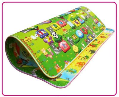 特价儿童宝宝爬行垫爬爬垫爬行毯韩国泡沫地垫加厚1cm双面游戏毯