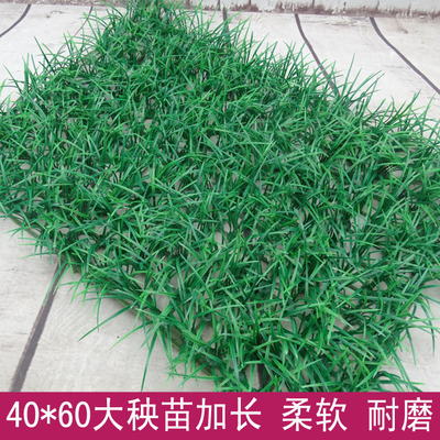 仿真人造加密草坪 40*60大秧苗假草皮塑料装饰绿植 厂家批发特价