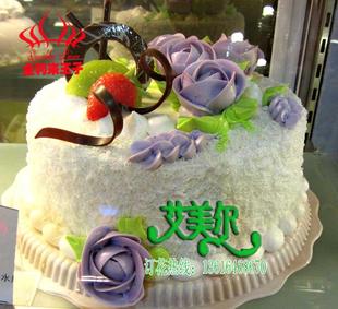 潍坊全利来名牌生日蛋糕鲜奶水果味潍坊蛋糕店速递只限潍坊市区