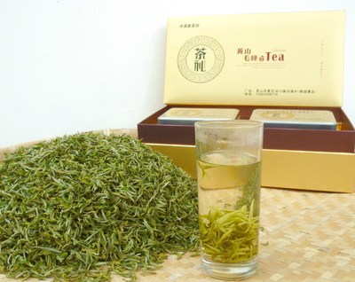 安徽黄山毛峰2015春茶绿茶生态野茶特级250克礼盒装包邮