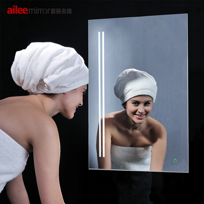 欧式壁挂镜子装饰浴室镜子卫生间LED灯镜防水卫浴镜包邮DJ212