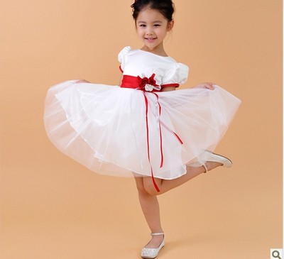 幼儿园舞蹈表演服儿童小学生演出服公主裙 纱纱裙 现代舞裙合唱服