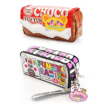 新品 日本创意 时尚卡通大容量笔袋 化妆包 笔盒 玩具文具收纳袋