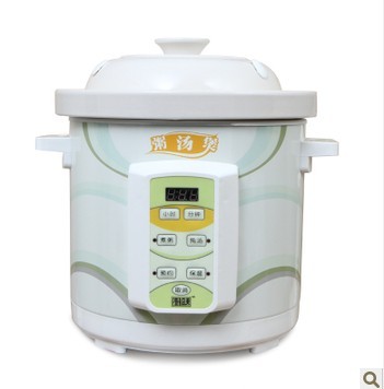 益美 YM-W45T智能快速陶瓷电炖锅 白瓷粥汤煲炖汤煲煮粥锅