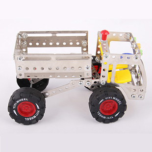 2个包邮 男儿童小学生智力开发益智拼装玩具可拆装组合玩具车模型