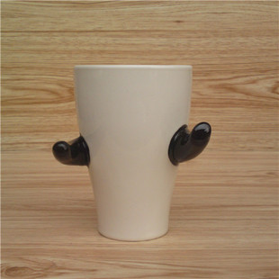 【钟爱有家】创意陶瓷杯子 多肉植物花盆 创意花盆 可爱人形花盆