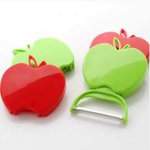 不锈钢削皮刀 苹果型削皮器 瓜果刨 折叠 苹果型 削皮器