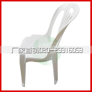 【只批发】厂家直销贸外白色塑料椅 靠背餐椅户外活动椅子 特价！