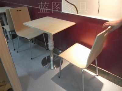 厂家直销肯德基分体餐桌 西餐厅桌椅 时尚餐桌椅组合 快餐桌椅
