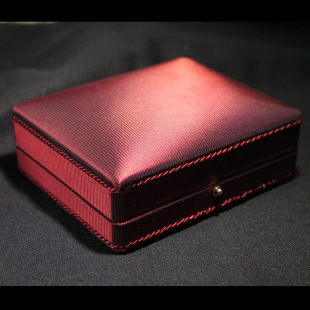 红色高级高档礼盒手链盒 精致酒红色礼品盒 手串饰品盒