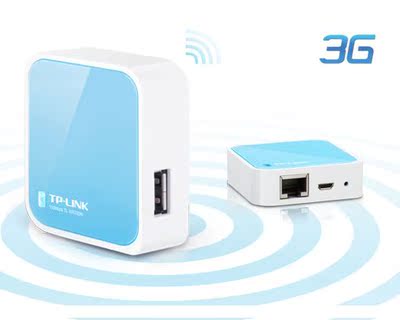 TP-link无线3G路由器迷你旅行WIFI上网移动便捷可Ipad充电正品