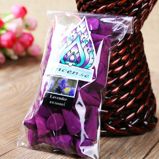 泰国香50粒袋装 纯天然手工香类香薰 宝塔香沉檀锥香料 含碟