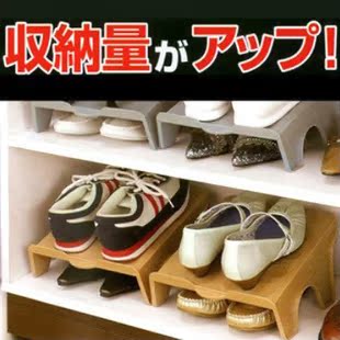 加厚日式简易双层鞋架多功能鞋架塑料鞋架鞋柜鞋子收纳架
