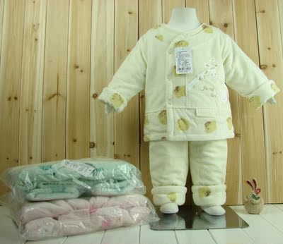 儿童冬装保暖套装鹿宝宝灯芯绒 偏开套 6个月-3岁专柜正品宝宝套