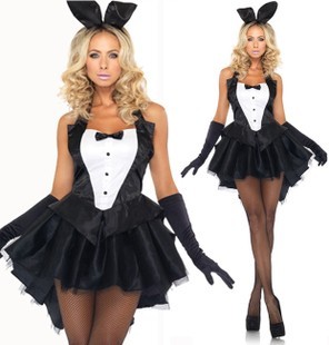 兔女郎兔子装圣诞节服装燕尾服女生派对年会演出服角色扮演舞台服