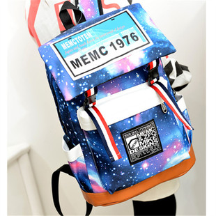 2014新款韩版潮女中学生书包双肩包男学院风休闲时尚旅行包背包邮