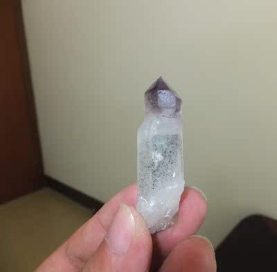 【奇石缘】矿物晶体  紫色权杖水晶