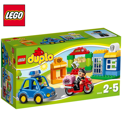 乐高LEGO 得宝系列小镇警察局宝宝益智模型拼装积木儿童玩具10532