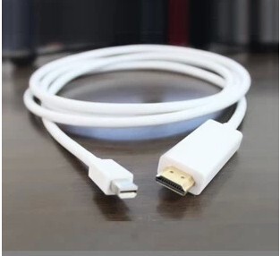 苹果MacBook Air/Pro 电脑与连接电视机HDMI高清线 mini DP转换线