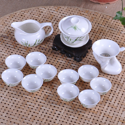 特价功夫茶具冰裂茶具套装整套陶瓷礼品骨瓷工夫茶茶杯茶道青花瓷