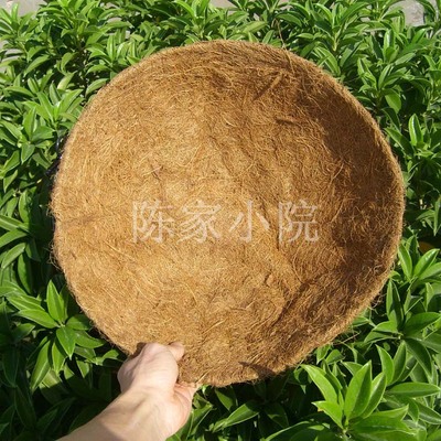14寸(35公分)椰衣垫子 椰蕊椰棕花盆底垫 吊篮棕椰垫子/天然棕垫