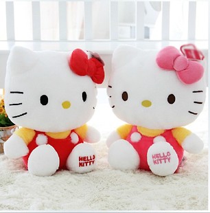 正版毛绒玩具Hello Kitty凯蒂猫公仔 猫咪KT猫大号 女生生日礼物