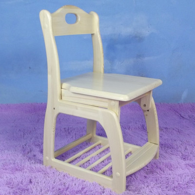 芬兰松木 松堡儿童椅实木电脑椅 学生 升降椅 实木家具扶手椅